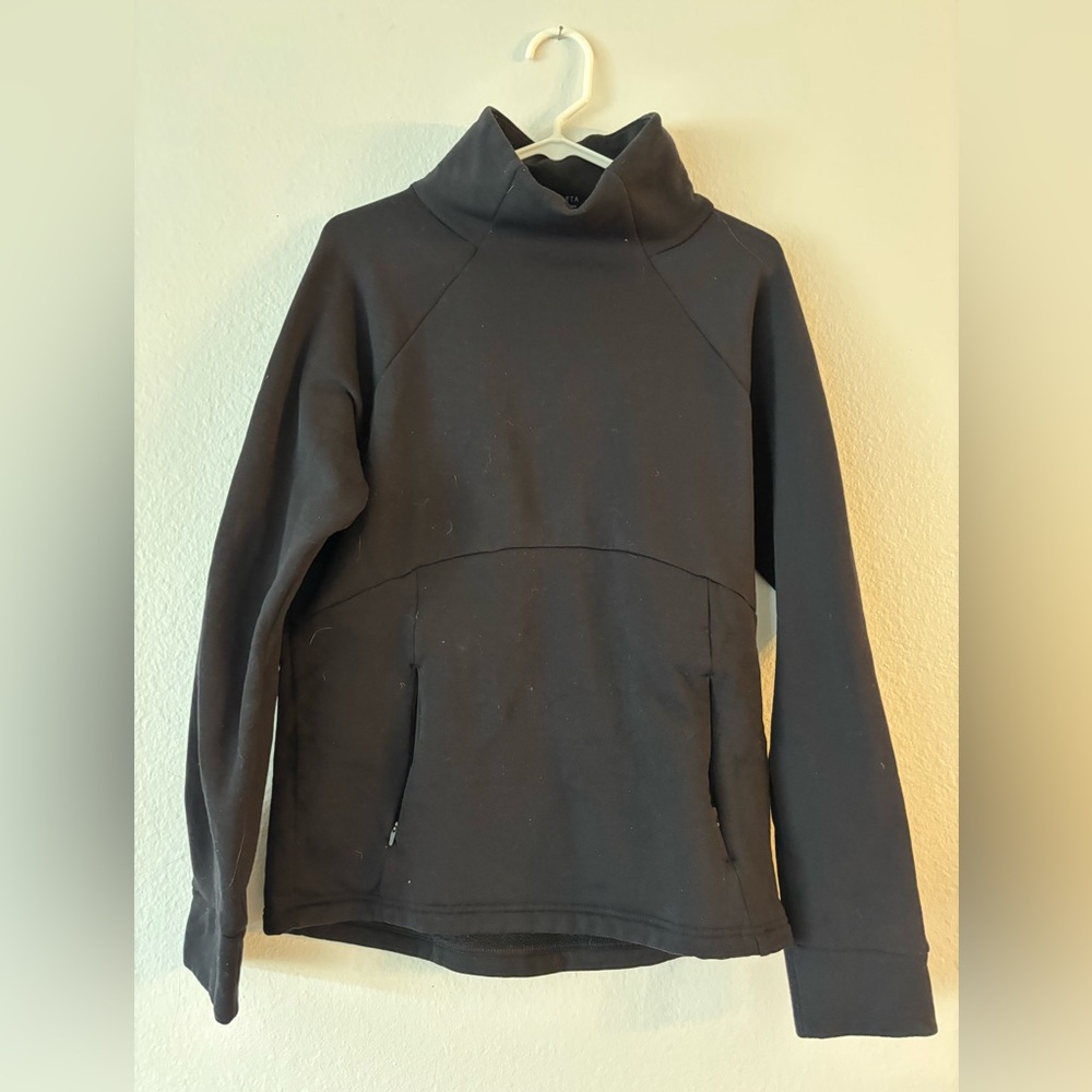 Black High-Neck Pullover